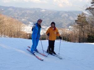 めがひらスキー場頂上付近