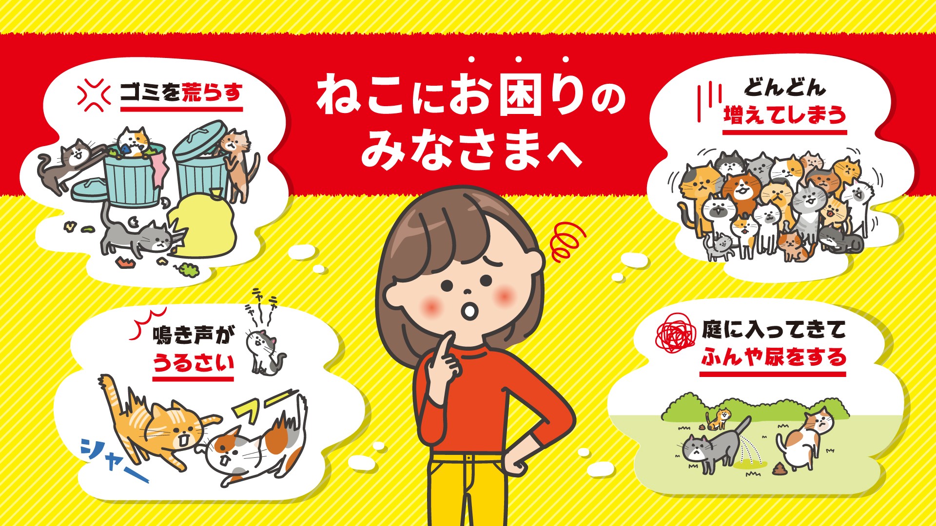 ねこにお困りのみなさまへ