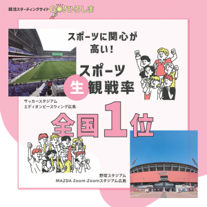 スポーツ「生」観戦率全国１位