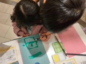 水書体験の様子