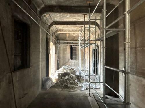 コンクリートブロック解体状況