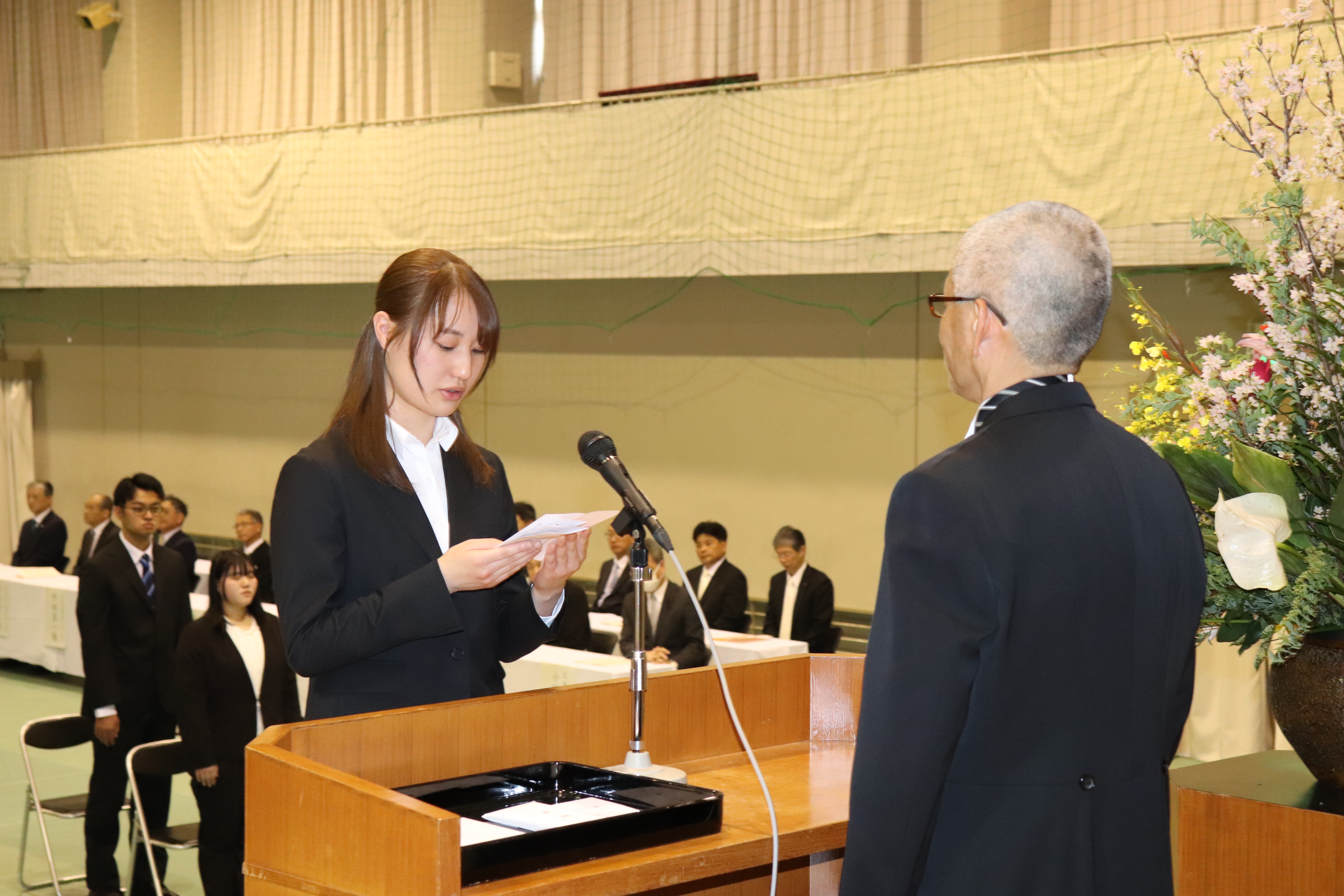 新入生代表誓いの言葉