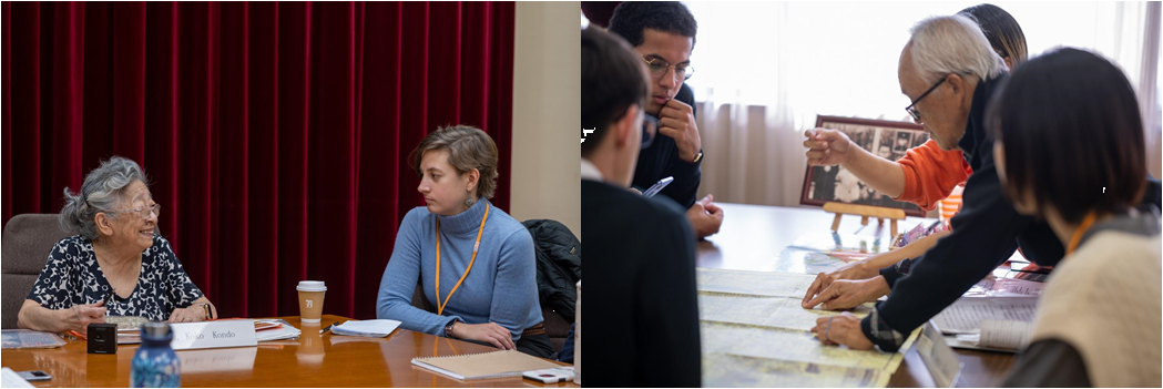 Interaction with A-bomb survivors