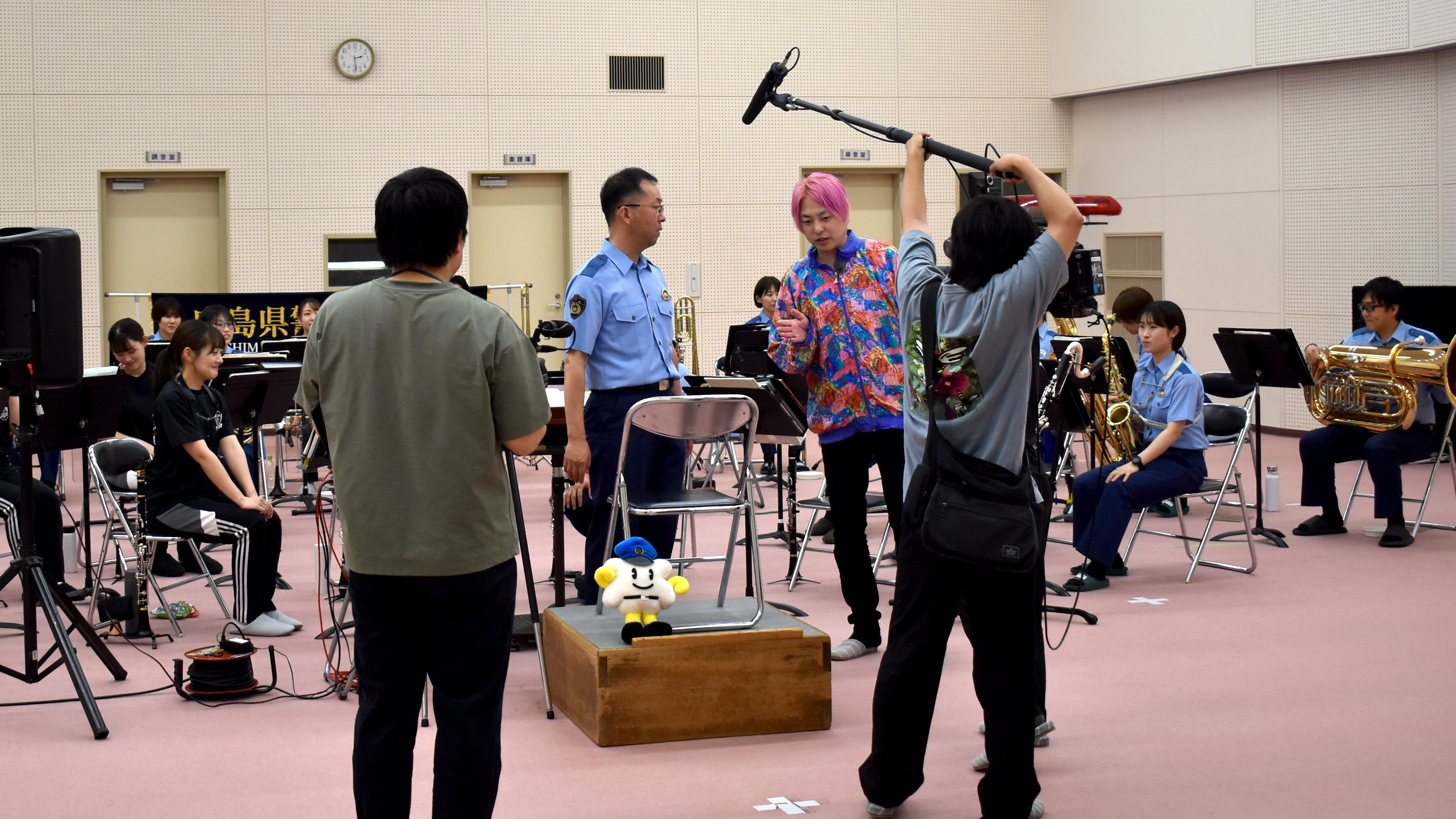 楽長と話すたーしー