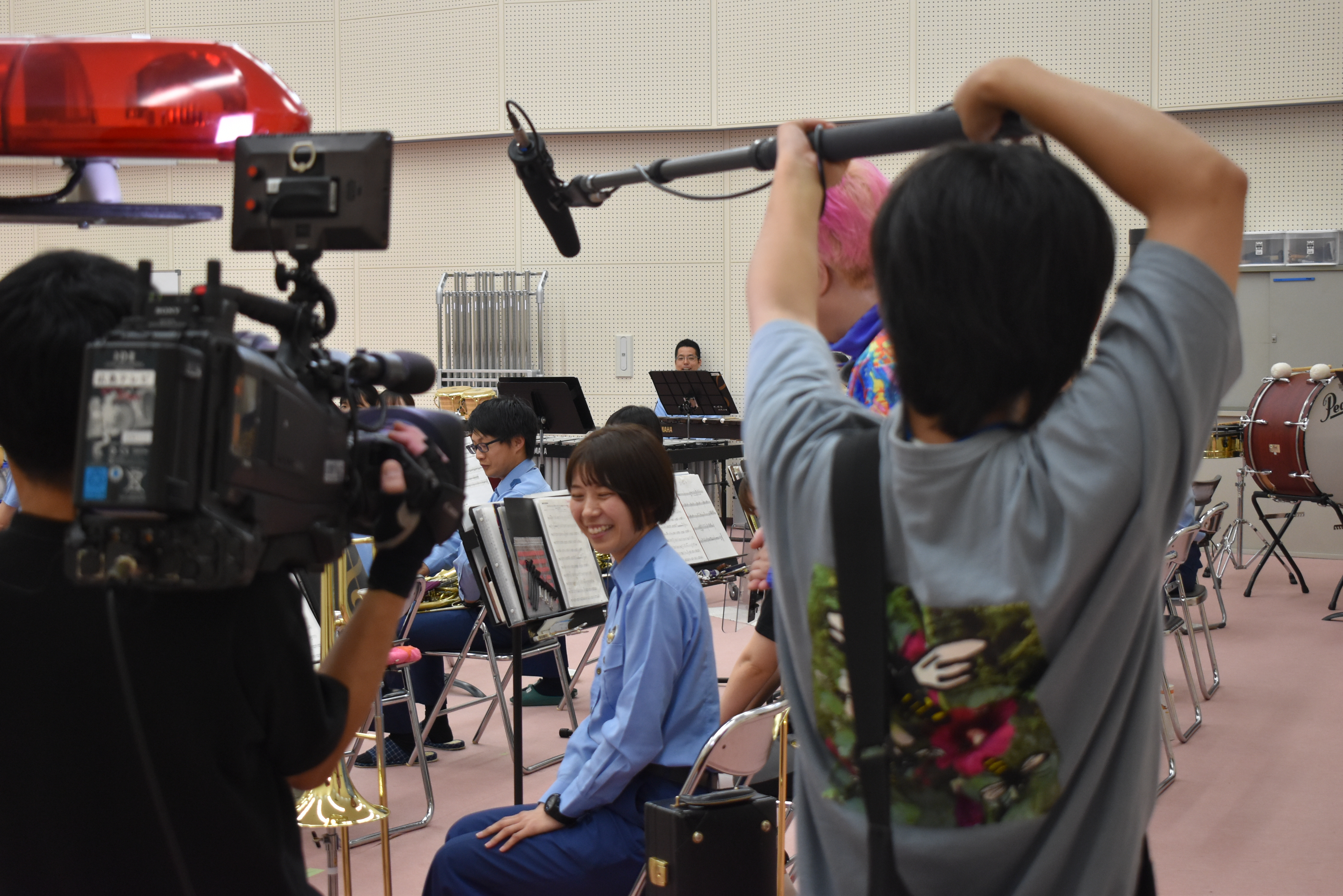 取材クルーの様子