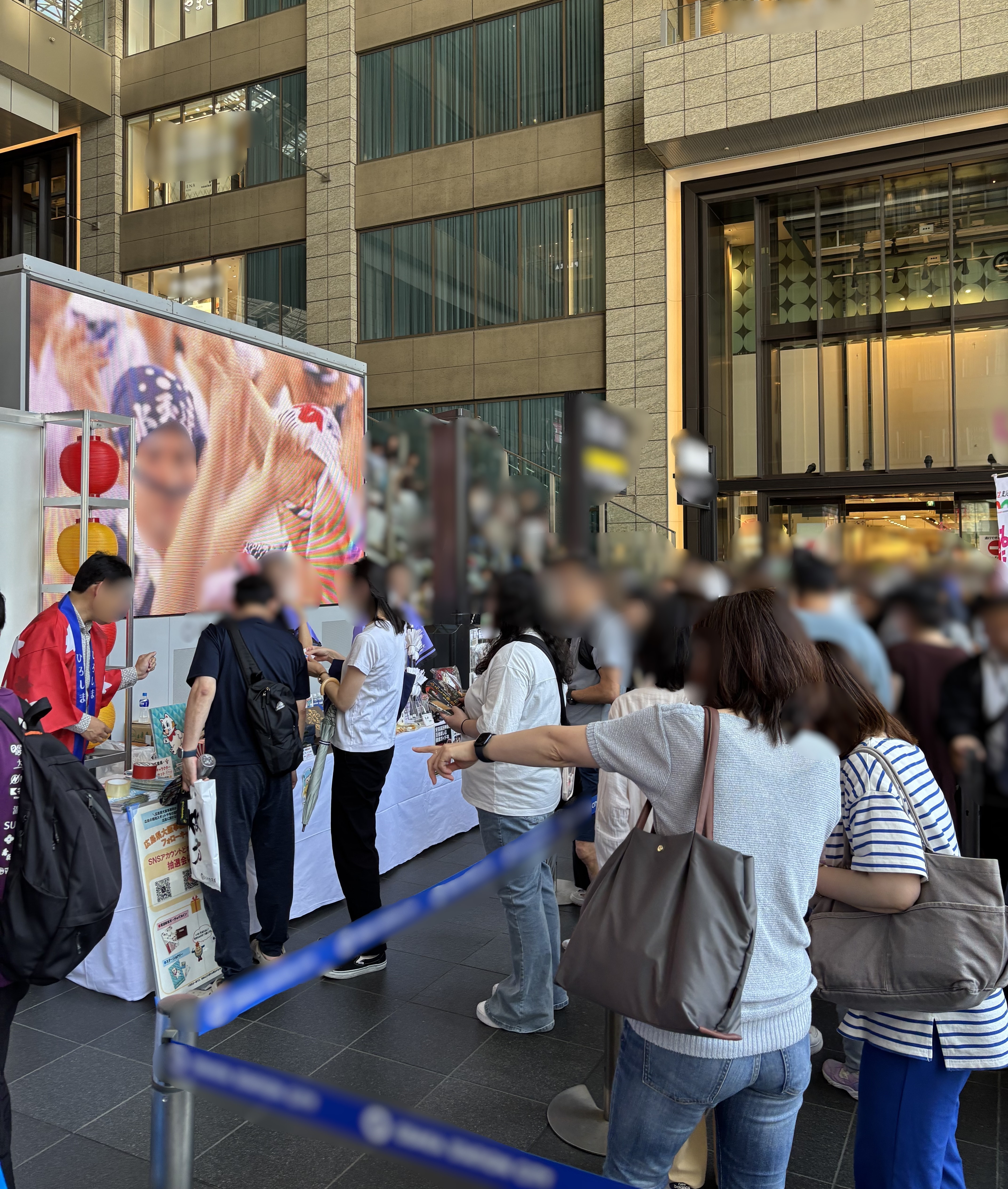 SNSキャンペーンの当日風景