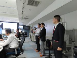 通信指令室視察