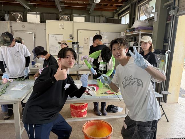 花きの調製作業