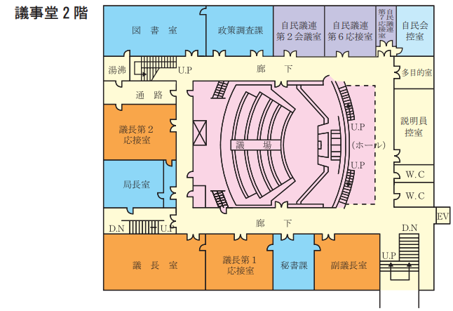議事堂2階