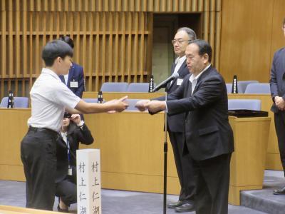 子供議員任命式