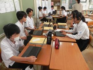 交流授業の様子