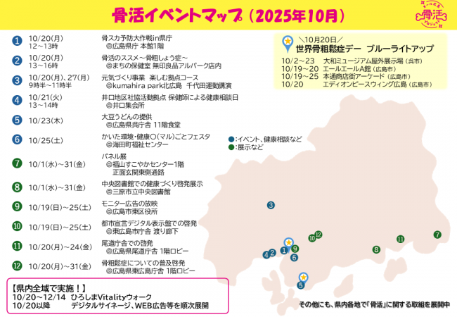 骨活イベントマップ（2025年10月）
