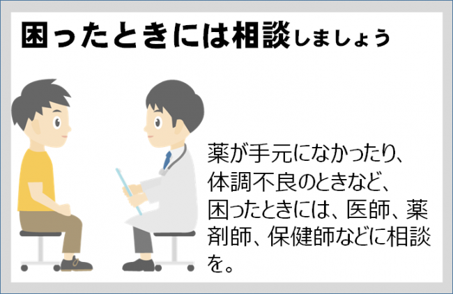 困ったときには相談