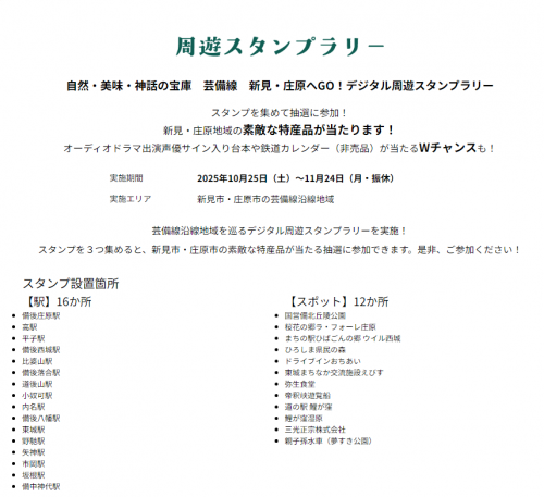 デジタル周遊スタンプラリー