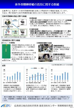 体外受精卵移植の普及に関する取組​ポスター