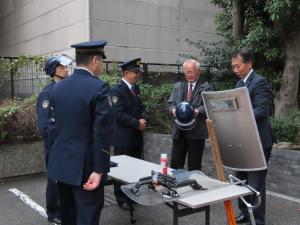 自動車警ら隊視察