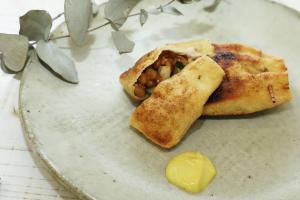 納豆ちくわ巾着の写真