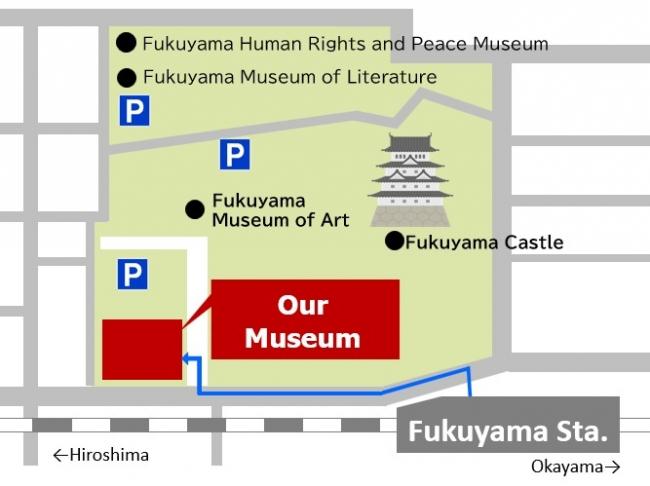 Map around the museum