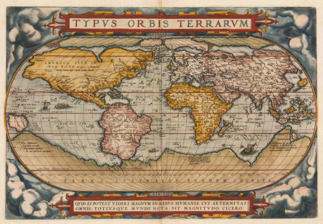 オルテリウス「世界地図」