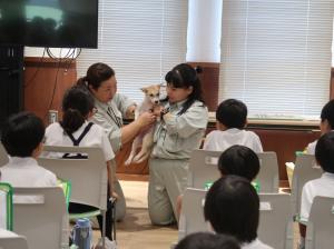 動物の心音を聞き比べる生徒たち2