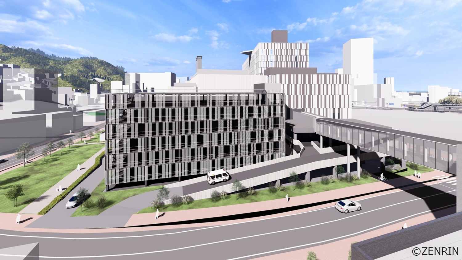 新病院外観 西側全景