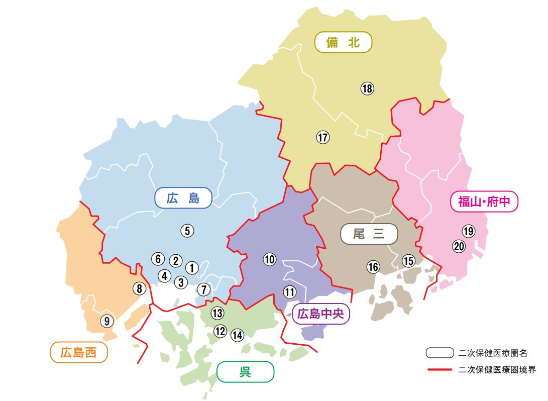 中核病院地図