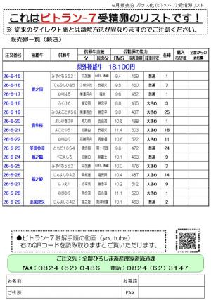 ビトラン注文票