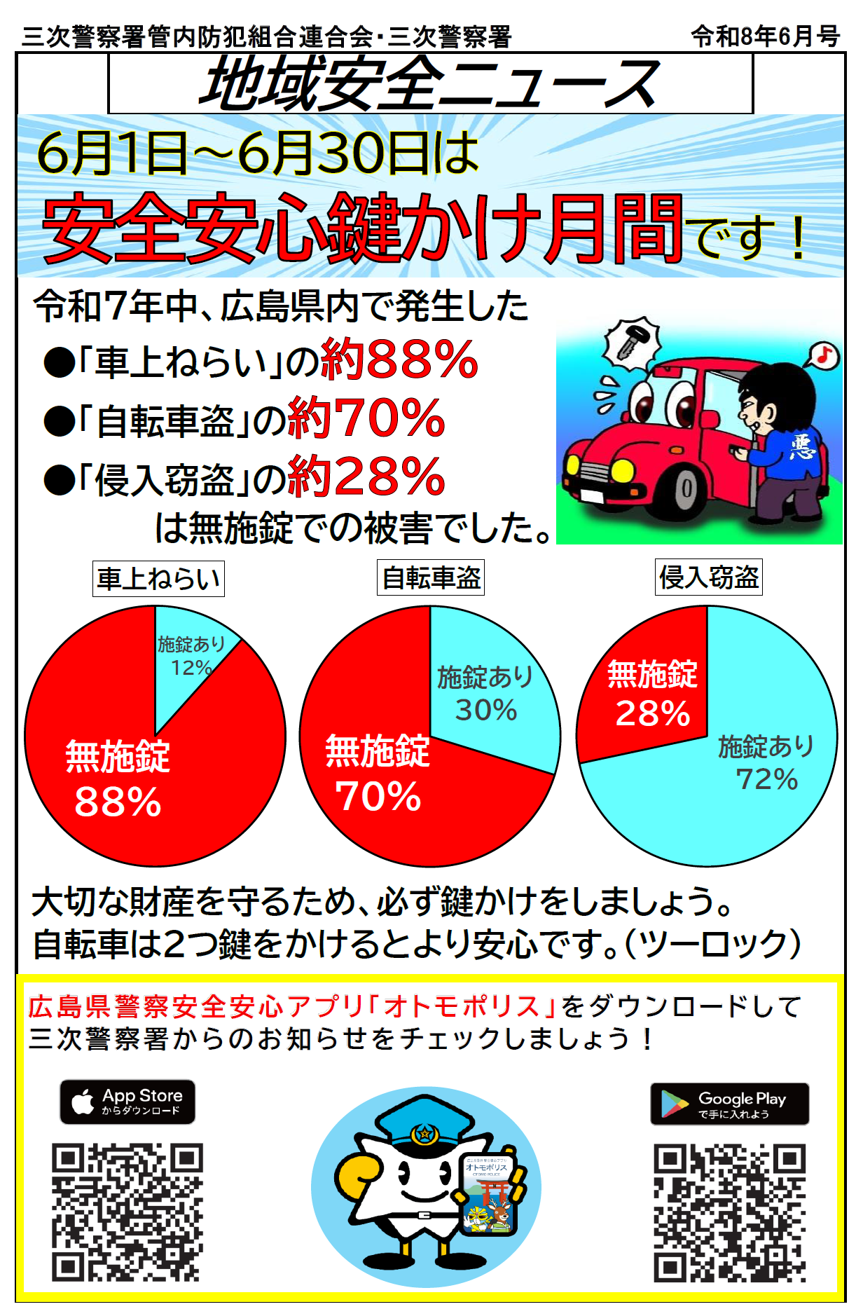安全安心鍵かけ月間