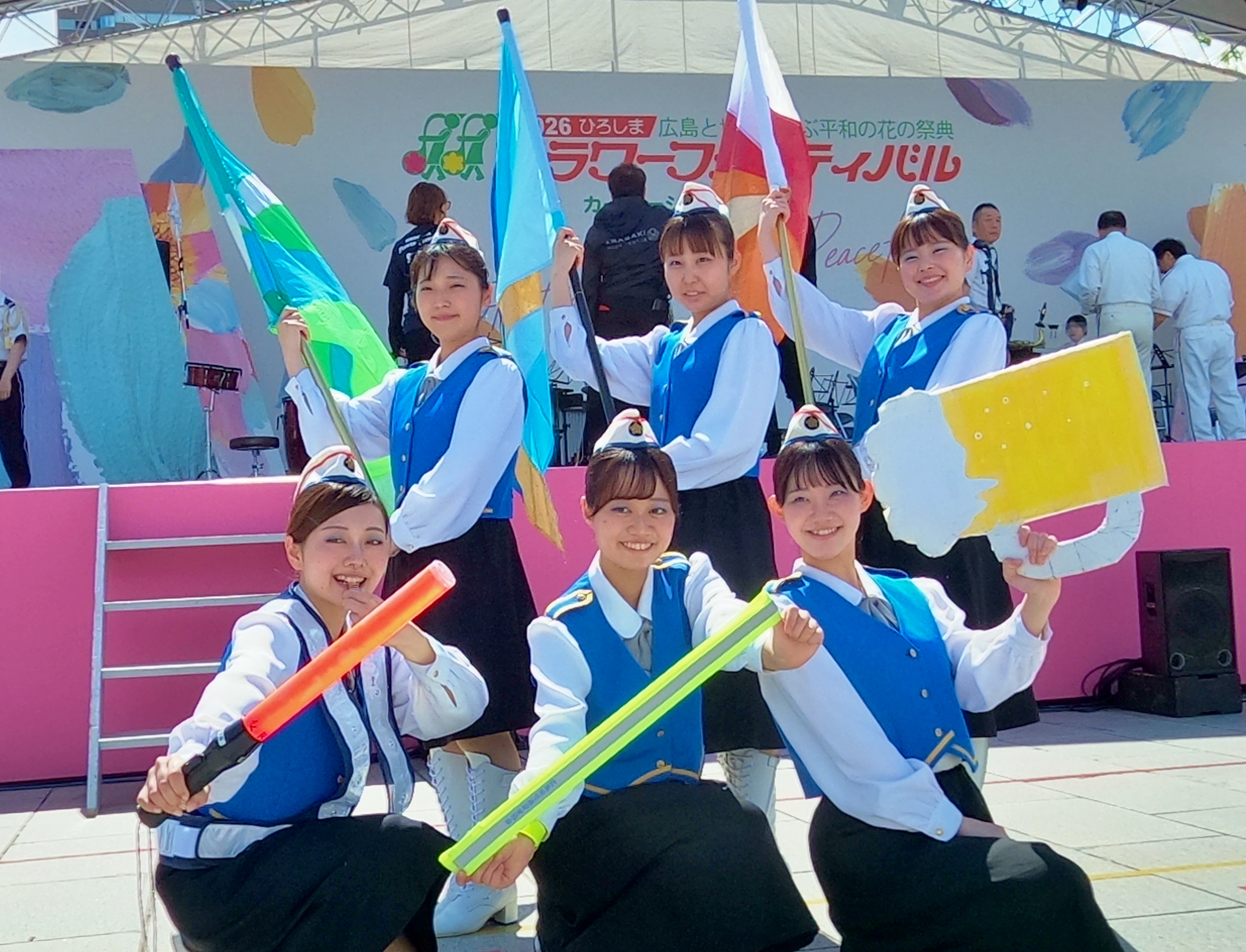 カラーガード集合写真