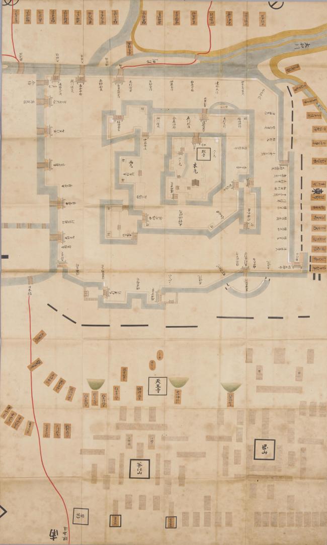 「大阪冬の陣図」(部分)の画像