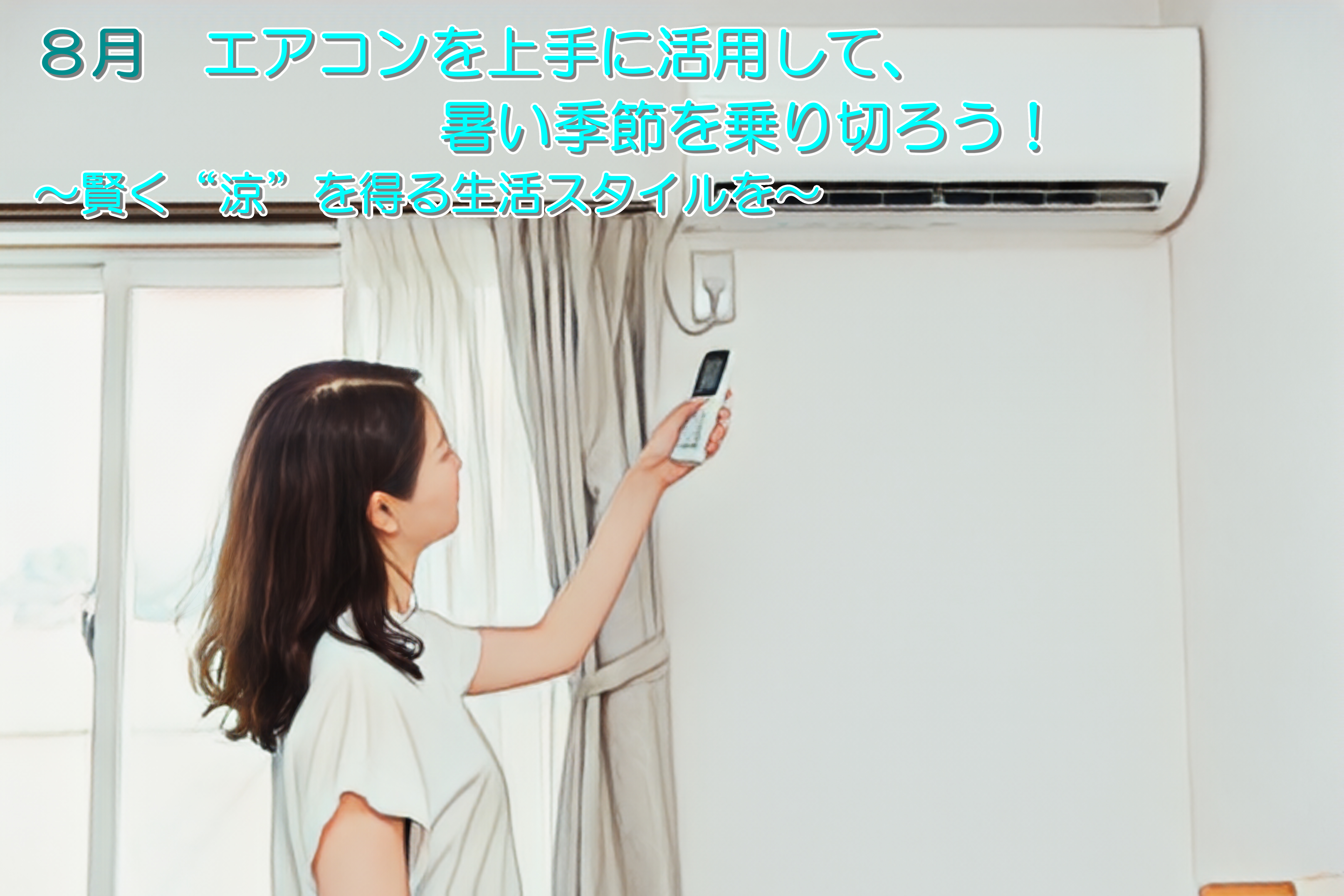 エアコンを上手に活用して、暑い季節を乗り切ろう！