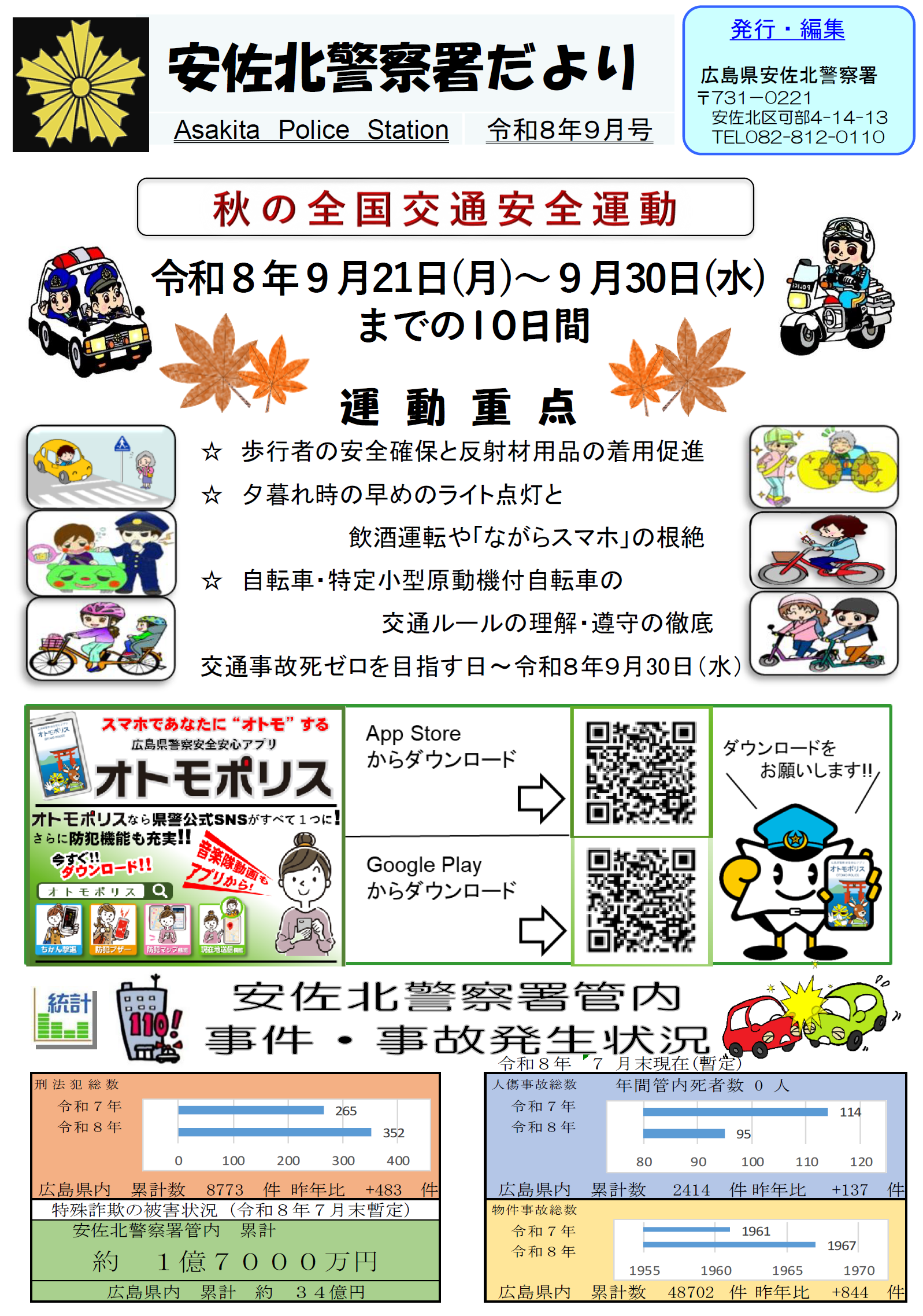 秋の全国交通安全運動