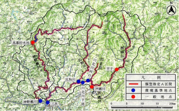 水質観測点位置図