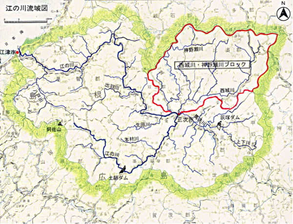江の川流域図