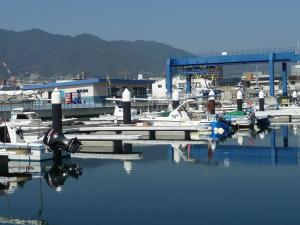 海上桟橋の写真