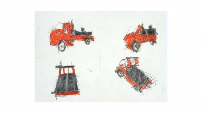 金賞「じいじの軽トラック」作者：岸原 一真