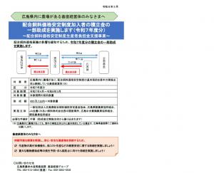 配合飼料価格安定制度生産者負担金支援事業パンフレット