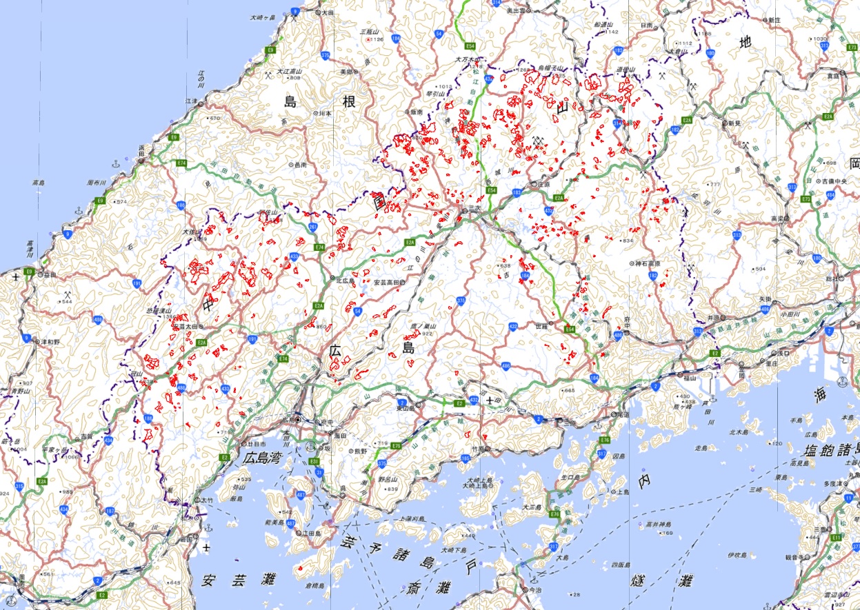 県営林分布図