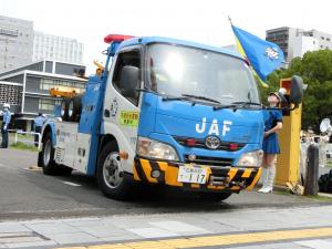 日本自動車連盟サービスカー(四輪車)出動中