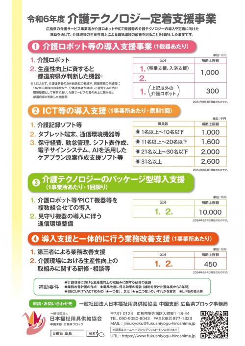 介護テクノロジー定着支援事業案内（裏）